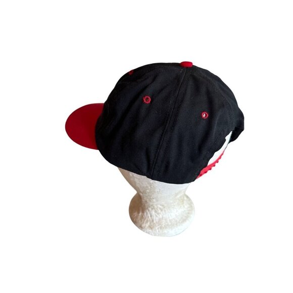 Bobcat Adjustable Snapback Hat Black & Red - Picture 2 of 6